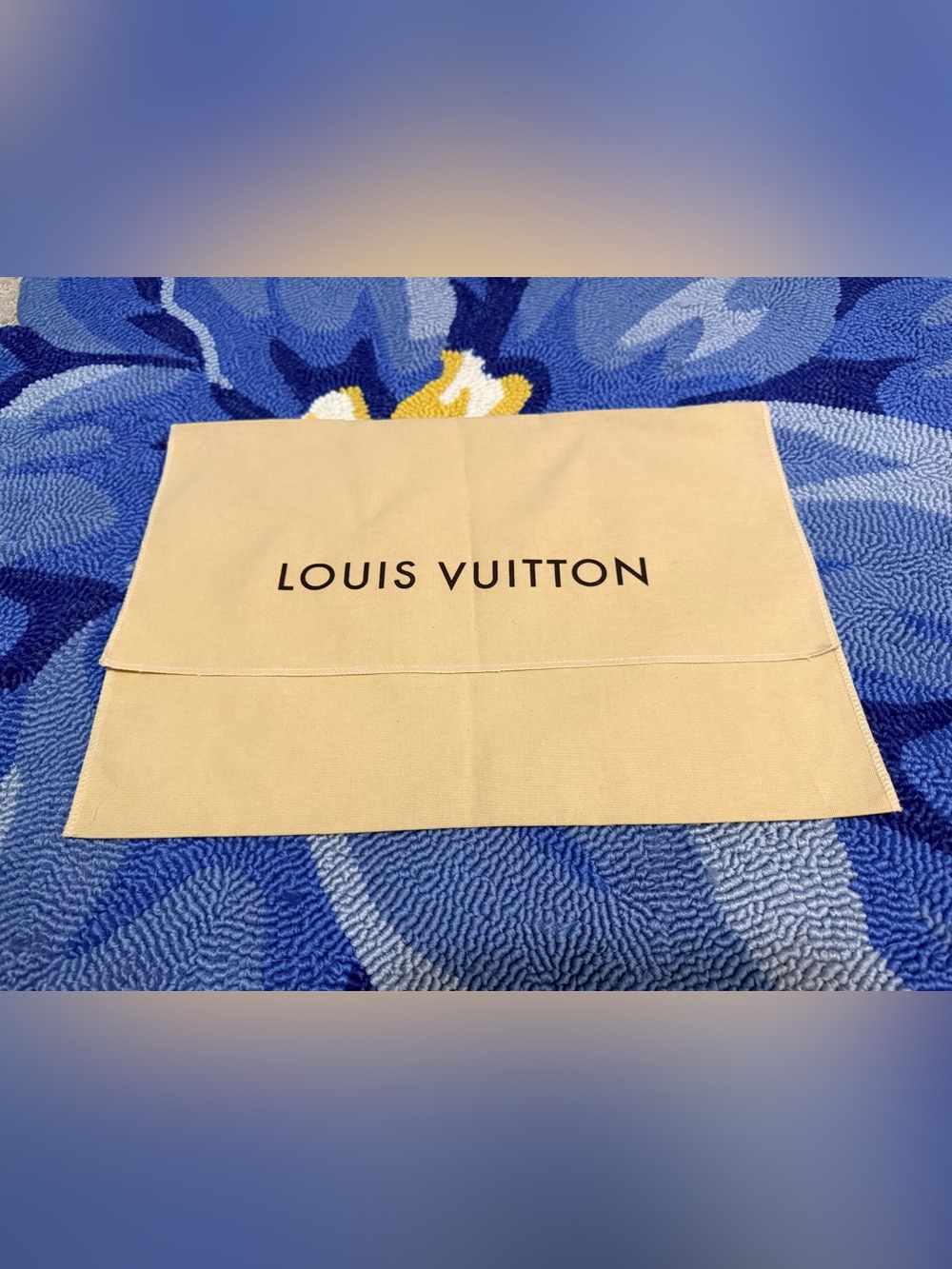 14.5” x 10” Louis Vuitton 100% Cotton Dust Bag